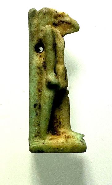 Picture of ANCIENT EGYPT.  FAIENCE THOTH AMULET. 600 - 300 B.C