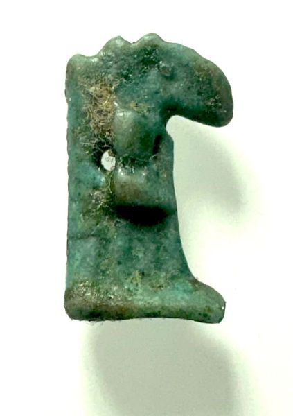 Picture of ANCIENT EGYPT.  FAIENCE THOTH AMULET. 600 - 300 B.C