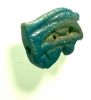Picture of ANCIENT EGYPT.  FAIENCE  EYE OF HORUS  AMULET . 1400 - 1200 B.C