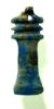 Picture of ANCIENT EGYPT.  LAPIS LAZULI  DJED PILLAR AMULET . NEW KINGDOM . 1400 - 1200 B.C