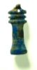 Picture of ANCIENT EGYPT.  LAPIS LAZULI  DJED PILLAR AMULET . NEW KINGDOM . 1400 - 1200 B.C