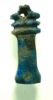 Picture of ANCIENT EGYPT.  LAPIS LAZULI  DJED PILLAR AMULET . NEW KINGDOM . 1400 - 1200 B.C