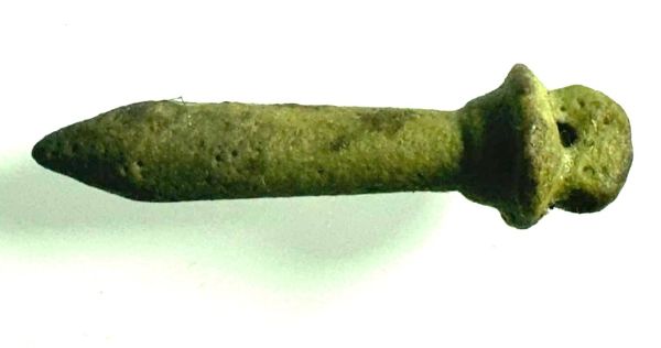Picture of ANCIENT EGYPT.  FAIENCE  PAPYRUS SCEPTRE  AMULET . 600 - 300 B.C