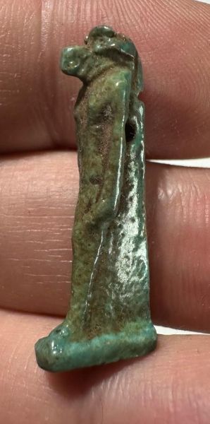 Picture of  ANCIENT  EGYPT. FAIENCE AMULET. VERVET MONKEY . 600 - 300 B.C