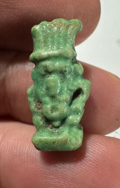Picture of ANCIENT EGYPT FAIENCE BES AMULET. 600 - 300 B.C
