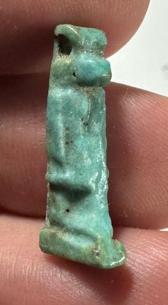 Picture of ANCIENT EGYPT.  FAIENCE THOTH AMULET. 600 - 300 B.C. 