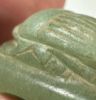 Picture of ANCIENT EGYPT. LARGE NEW KINGDOM. FELDSPAR STONE RING WITH SCARAB. LOTUS FLOWERS ON SIDES.  1400 - 1250 B.C