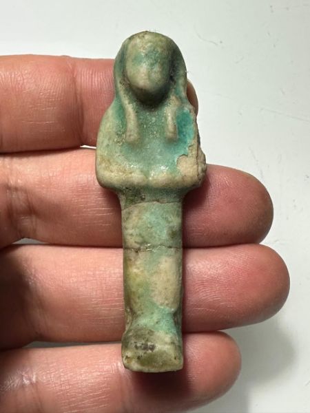 Picture of AFFORDABLE:   Ancient Egypt. FAIENCE USHABTI.  600 - 300 B.C