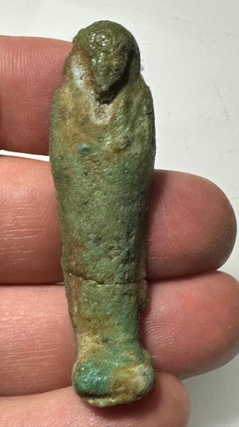Picture of AFFORDABLE:   Ancient Egypt. FAIENCE USHABTI.  600 - 300 B.C
