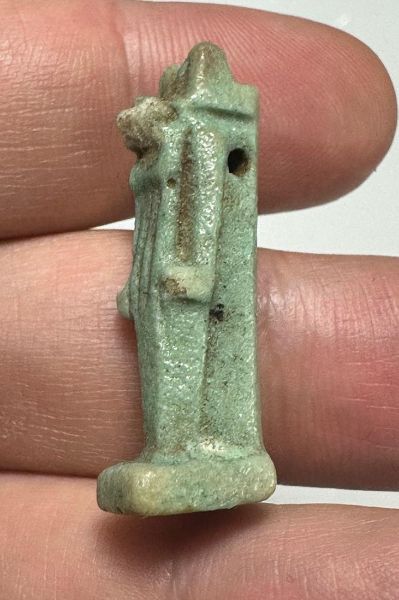 Picture of ANCIENT  EGYPT. FAIENCE AMULET. ANUBIS. 600 - 300 B.C
