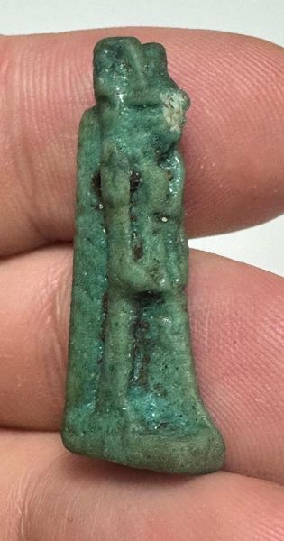 Picture of  ANCIENT  EGYPT. FAIENCE AMULET. ANUBIS. 600 - 300 B.C