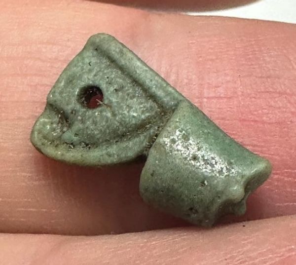 Picture of ANCIENT EGYPT-  FAIENCE CROWN OF LOWER EGYPT AMULET. 600 B.C