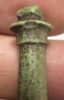 Picture of  ANCIENT EGYPT.  FAIENCE PAPYRUS SCEPTRE AMULET.  600 B.C   