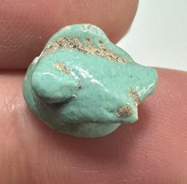 Picture of ANCIENT EGYPT FAIENCE DUCK AMULET. 600 - 300 B.C