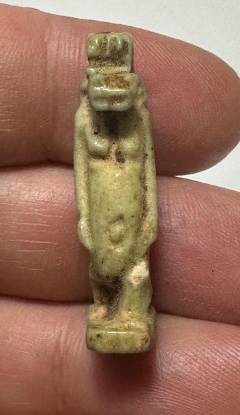 Picture of ANCIENT EGYPT - FAIENCE TAWERET AMULET . 600 - 300 B.C