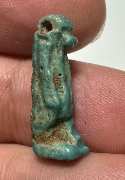Picture of ANCIENT EGYPT - FAIENCE TAWERET AMULET . 600 - 300 B.C