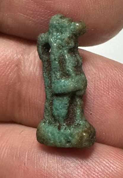 Picture of ANCIENT EGYPT - FAIENCE TAWERET AMULET . 600 - 300 B.C