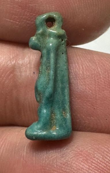 Picture of ANCIENT EGYPT - FAIENCE TAWERET AMULET . 600 - 300 B.C