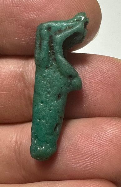 Picture of ANCIENT EGYPT - FAIENCE ANUBIS? AMULET . 600 - 300 B.C