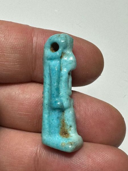 Picture of ANCIENT EGYPT - FAIENCE THOTH AMULET . 600 - 300 B.C