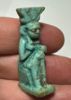 Picture of ANCIENT EGYPT-  FAIENCE ISIS NURSING HORUS AMULET AMULET. 600 - 300 B.C