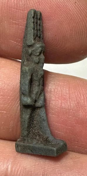 Picture of  ANCIENT EGYPT.  STONE  AMULET OF AMUN RA. 600 - 300 B.C