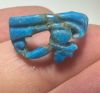 Picture of ANCIENT EGYPT.  FAIENCE RING. AMARNA. TIME OF KING TUTANKHAMUN. 1340 B.C .  EYE OF HORUS