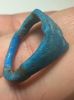 Picture of ANCIENT EGYPT.  FAIENCE RING. AMARNA. TIME OF KING TUTANKHAMUN. 1340 B.C .  EYE OF HORUS