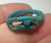 Picture of ANCIENT EGYPT.  FAIENCE RING. AMARNA. TIME OF KING TUTANKHAMUN. 1340 B.C .  EYE OF HORUS