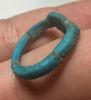 Picture of ANCIENT EGYPT.  FAIENCE RING. AMARNA. TIME OF KING TUTANKHAMUN. 1340 B.C .  EYE OF HORUS