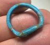 Picture of ANCIENT EGYPT.  FAIENCE RING. AMARNA. TIME OF KING TUTANKHAMUN. 1340 B.C .  EYE OF HORUS