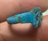 Picture of ANCIENT EGYPT.  FAIENCE RING. AMARNA. TIME OF KING TUTANKHAMUN. 1340 B.C .  EYE OF HORUS