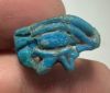 Picture of ANCIENT EGYPT.  FAIENCE RING. AMARNA. TIME OF KING TUTANKHAMUN. 1340 B.C .  EYE OF HORUS
