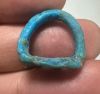 Picture of ANCIENT EGYPT.  FAIENCE RING. AMARNA. TIME OF KING TUTANKHAMUN. 1340 B.C .  EYE OF HORUS