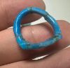 Picture of ANCIENT EGYPT.  FAIENCE RING. AMARNA. TIME OF KING TUTANKHAMUN. 1340 B.C .  EYE OF HORUS