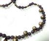 Picture of ANCIENT EGYPT. NEW KINGDOM. AMETHYST AND SILVER NECKLACE.  1400 - 1200 B.C