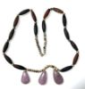 Picture of ANCIENT EGYPT. STONE AND SILVER BEADS/AMULETS NECKLACE 1250 B.C