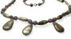 Picture of ANCIENT EGYPT. NEW KINGDOM. AMETHYST AND SILVER NECKLACE.  1400 - 1200 B.C