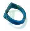 Picture of ANCIENT EGYPT.  FAIENCE RING. AMARNA. TIME OF KING TUTANKHAMUN. 1340 B.C .  EYE OF HORUS