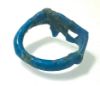 Picture of ANCIENT EGYPT.  FAIENCE RING. AMARNA. TIME OF KING TUTANKHAMUN. 1340 B.C .  EYE OF HORUS
