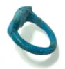 Picture of ANCIENT EGYPT.  FAIENCE RING. AMARNA. TIME OF KING TUTANKHAMUN. 1340 B.C .  EYE OF HORUS