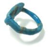 Picture of ANCIENT EGYPT.  FAIENCE RING. AMARNA. TIME OF KING TUTANKHAMUN. 1340 B.C .  EYE OF HORUS