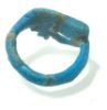Picture of ANCIENT EGYPT.  FAIENCE RING. AMARNA. TIME OF KING TUTANKHAMUN. 1340 B.C .  EYE OF HORUS