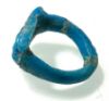 Picture of ANCIENT EGYPT.  FAIENCE RING. AMARNA. TIME OF KING TUTANKHAMUN. 1340 B.C .  EYE OF HORUS