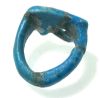 Picture of ANCIENT EGYPT.  FAIENCE RING. AMARNA. TIME OF KING TUTANKHAMUN. 1340 B.C .  EYE OF HORUS