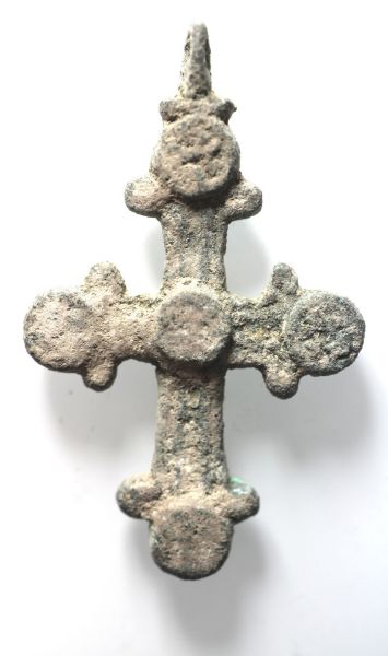 Picture of ANCIENT BYZANTINE LARGE BRONZE CROSS. 800 - 1000 A.D