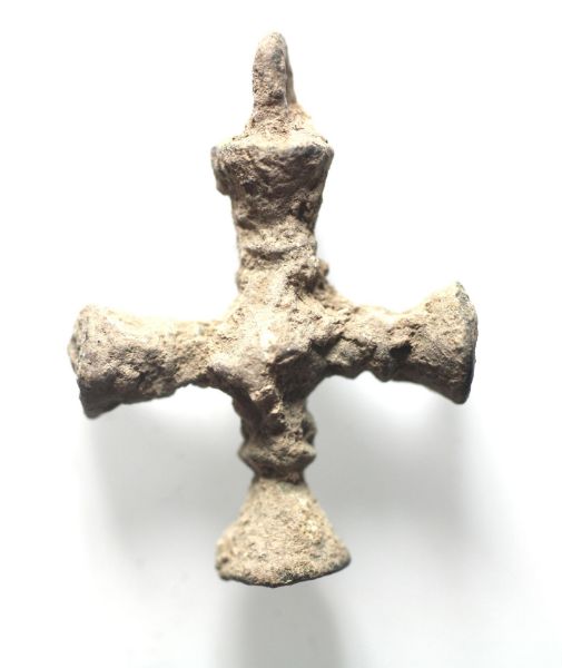 Picture of ANCIENT BYZANTINE  BRONZE CROSS. 800 - 1000 A.D
