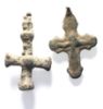 Picture of ANCIENT BYZANTINE  LOT OF 2 BRONZE CROSS PENDANTS. 800 - 1000 A.D