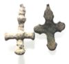 Picture of ANCIENT BYZANTINE  LOT OF 2 BRONZE CROSS PENDANTS. 800 - 1000 A.D