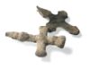 Picture of ANCIENT BYZANTINE  LOT OF 2 BRONZE CROSS PENDANTS. 800 - 1000 A.D